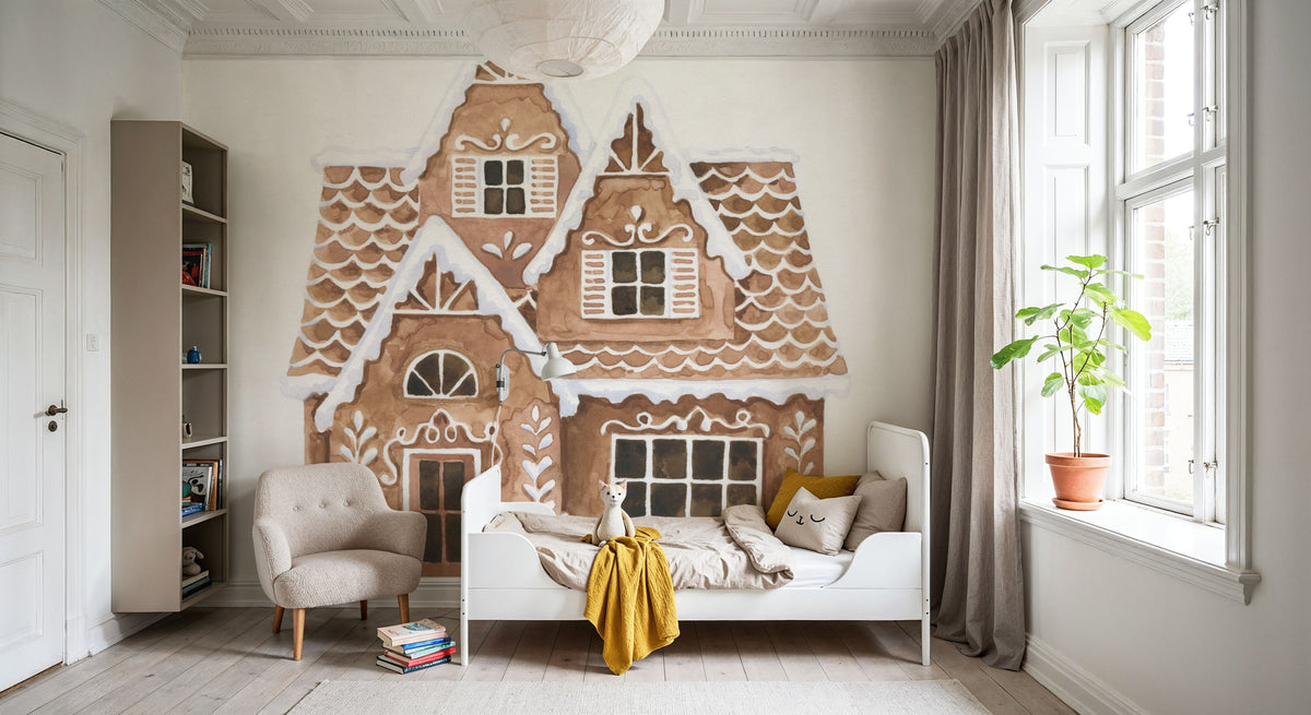 Gingerbread Dream House II Mural Wallpaper - room preview 04