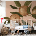 Orange Study II Mural Wallpaper - room preview 04