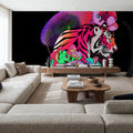 Fearless Tiger Mural Wallpaper - room preview 04