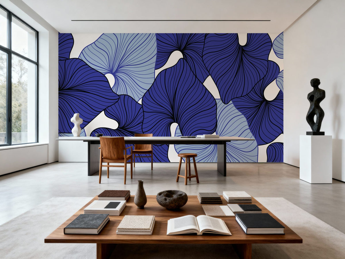 70s Palm Mural Wallpaper - room preview 04