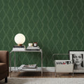Harvest Time Green Mural Wallpaper - room preview 04