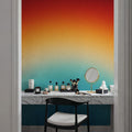 Retro Sunrise Mural Wallpaper - room preview 04