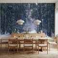 Winter Forest Path Mural Wallpaper - room preview 04