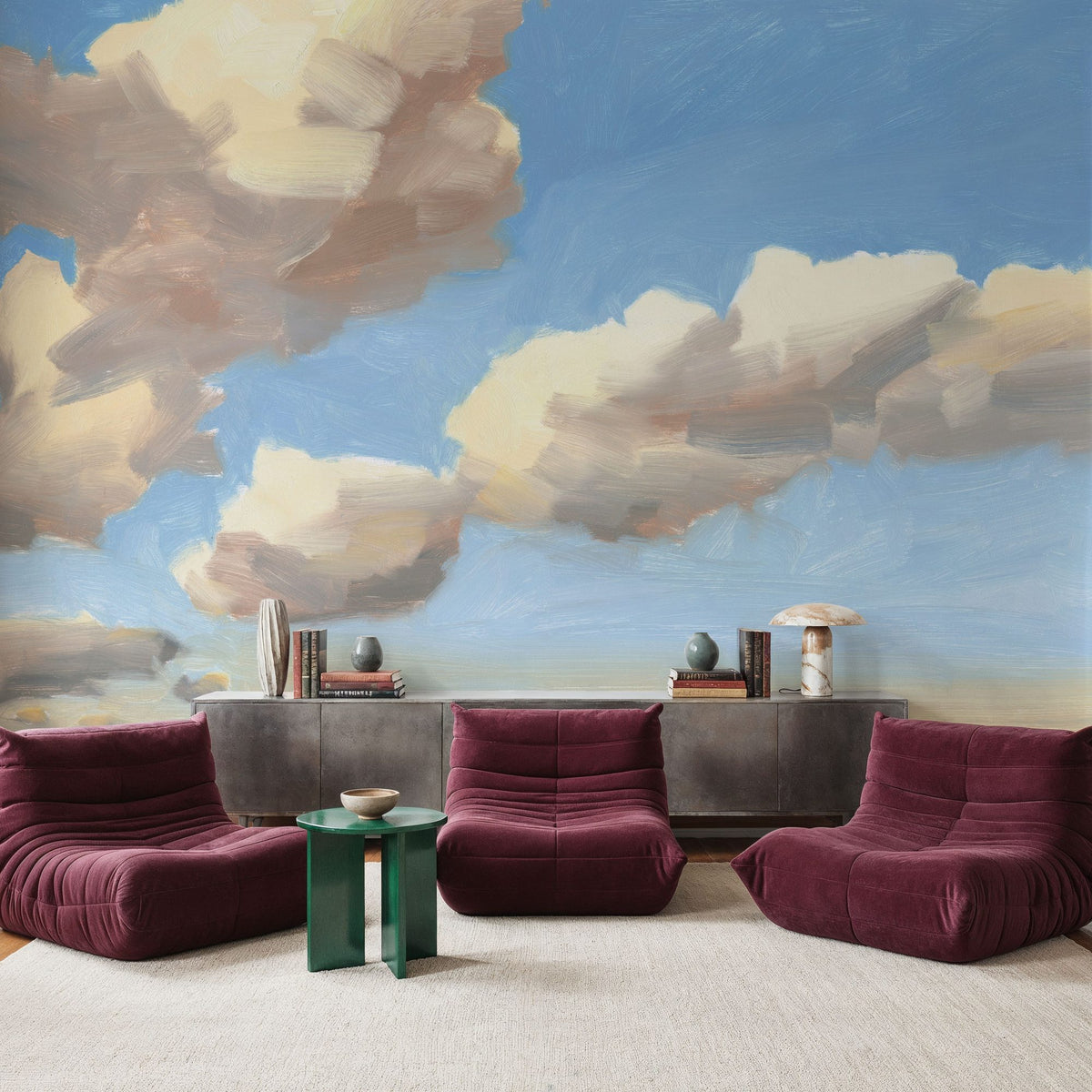 Cloudy Judgement Mural Wallpaper - room preview 04
