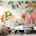 Amber Blossoms II Mural Wallpaper - room preview 04