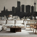 Essen Germany Skyline Concrete Mural Wallpaper - room preview 04