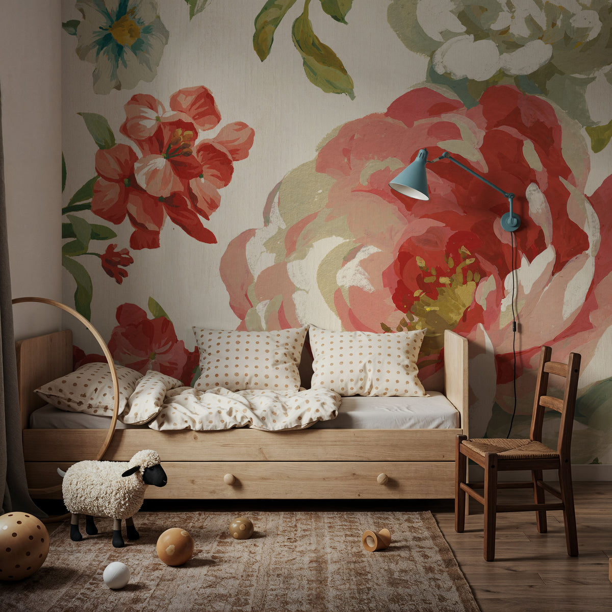 Elegant Floral IV Mural Wallpaper - room preview 04
