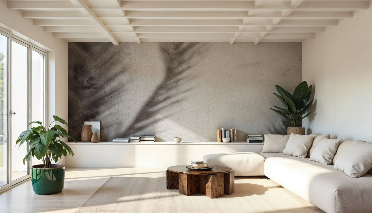 Palm Shadow Afternoon I Mural Wallpaper - room preview 04