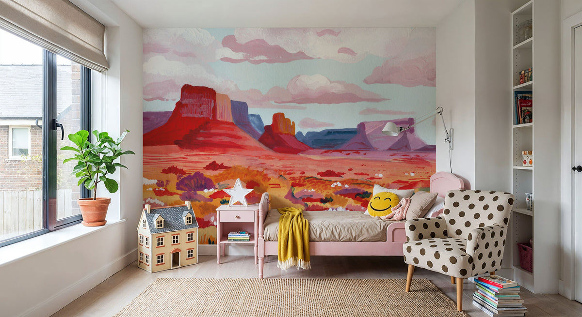 Desert in Bloom Mural Wallpaper - room preview 04