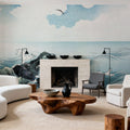 Kojima Island, Japanese Woodcut Mural Wallpaper - room preview 04