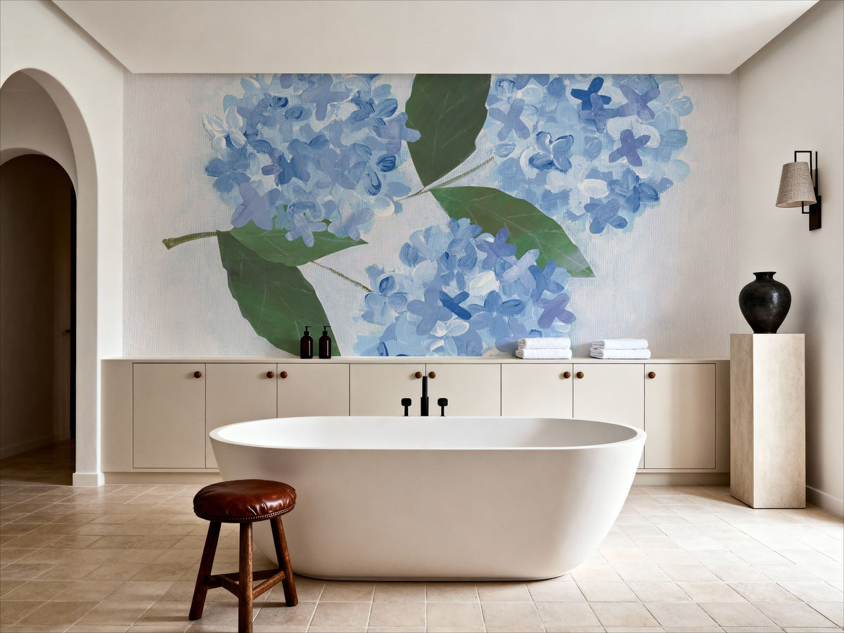 Providence Hydrangea I Mural Wallpaper - room preview 04