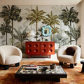 Playful Palms Mural Wallpaper - room preview 04