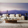 Misty Bridge Dawn Mural Wallpaper - room preview 04