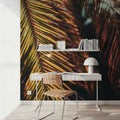 Old Palm Leaves Mural Wallpaper - room preview 04