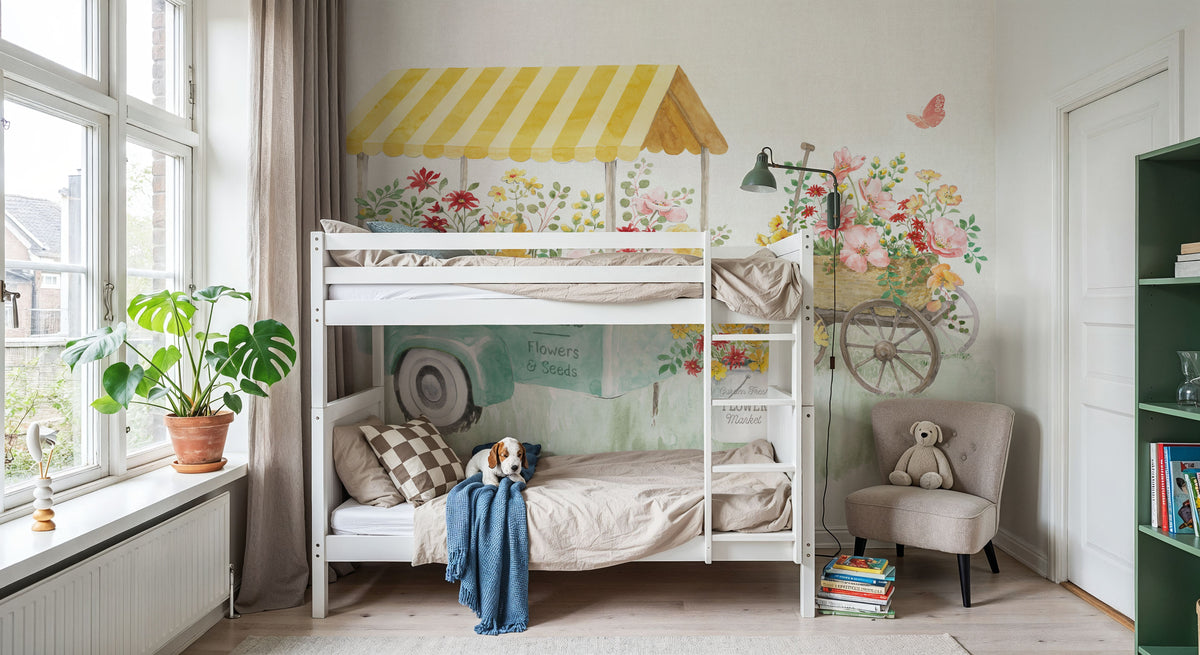 Soft Meadow VI Mural Wallpaper - room preview 04