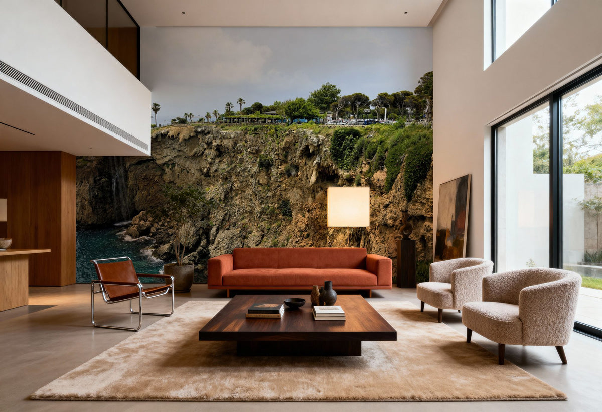 Tropical Cliff Cascade Mural Wallpaper - room preview 04