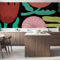 Flower Toss II Mural Wallpaper - room preview 04
