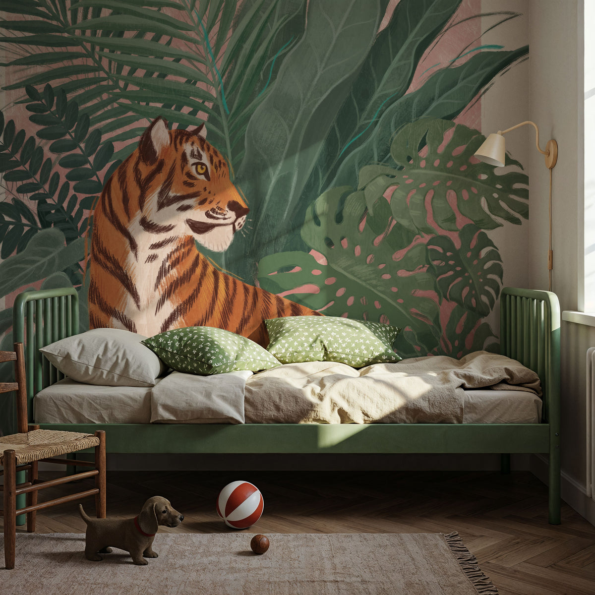 One Cool Cat Mural Wallpaper - room preview 04