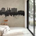 Fredericton Canada Skyline Concrete Mural Wallpaper - room preview 04
