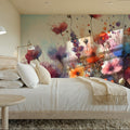 Vibrant Meadow of Wildflowers in Bloom Mural Wallpaper - room preview 04