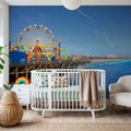 Santa Monica Pier Mural Wallpaper - room preview 04