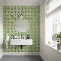 Mixed Forest Circles Inverse Mural Wallpaper - room preview 04