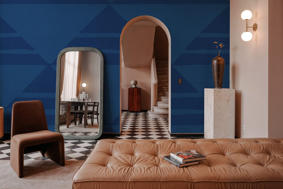 Seafood Ocean Blue Mural Wallpaper - room preview 04