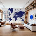 World Map - Nevin Mural Wallpaper - room preview 04