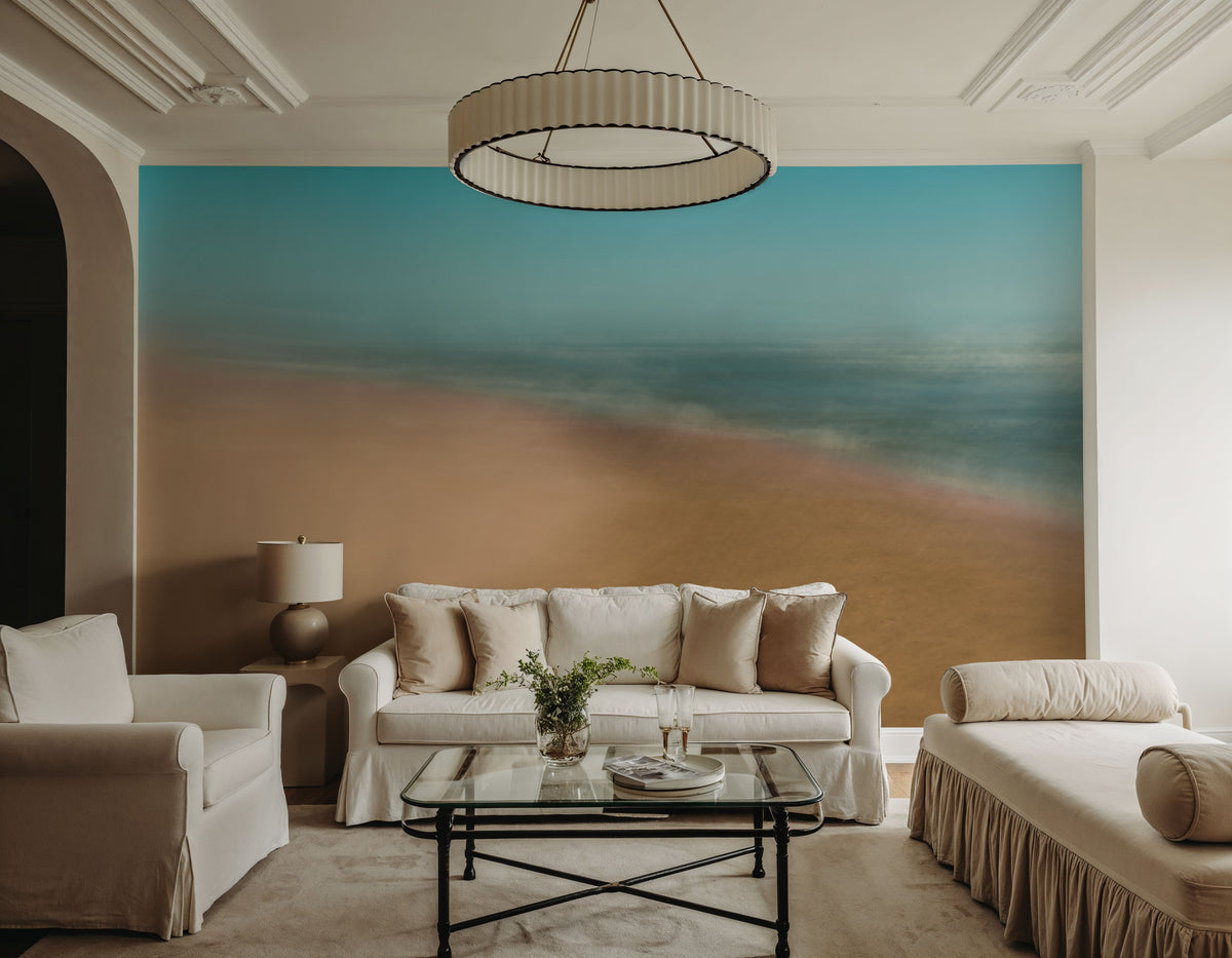Sand and Surf Mural Wallpaper - room preview 04