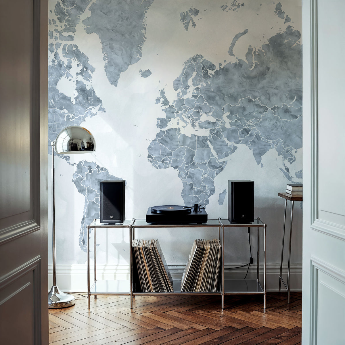 World Map Cities - Jacques Mural Wallpaper - room preview 04