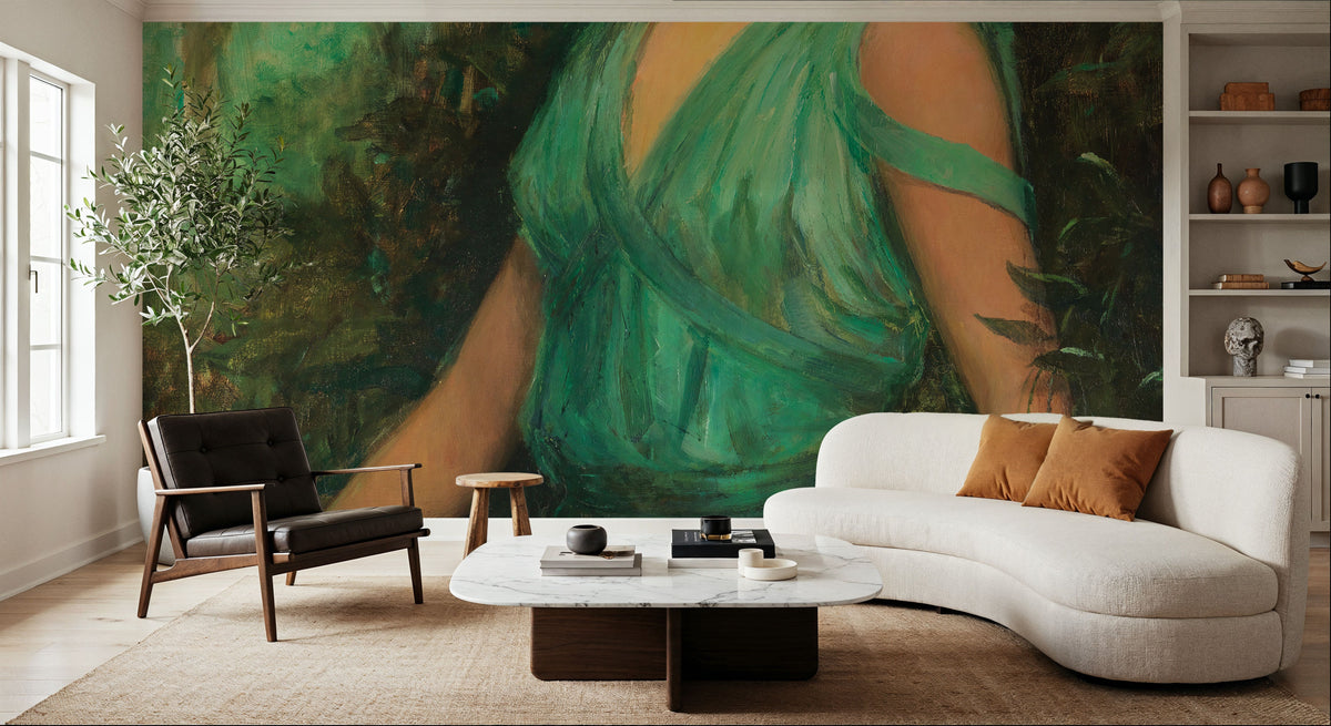 The Black Orchid Mural Wallpaper - room preview 04