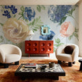 Botanical Coast Blue Mural Wallpaper - room preview 04