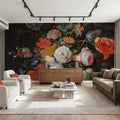 Still Life with Flowers and a Watch Mural Wallpaper - room preview 04