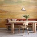Serene Sea II Gold Mural Wallpaper - room preview 04
