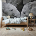 Elephant Greetings Photo Mural Wallpaper - room preview 04