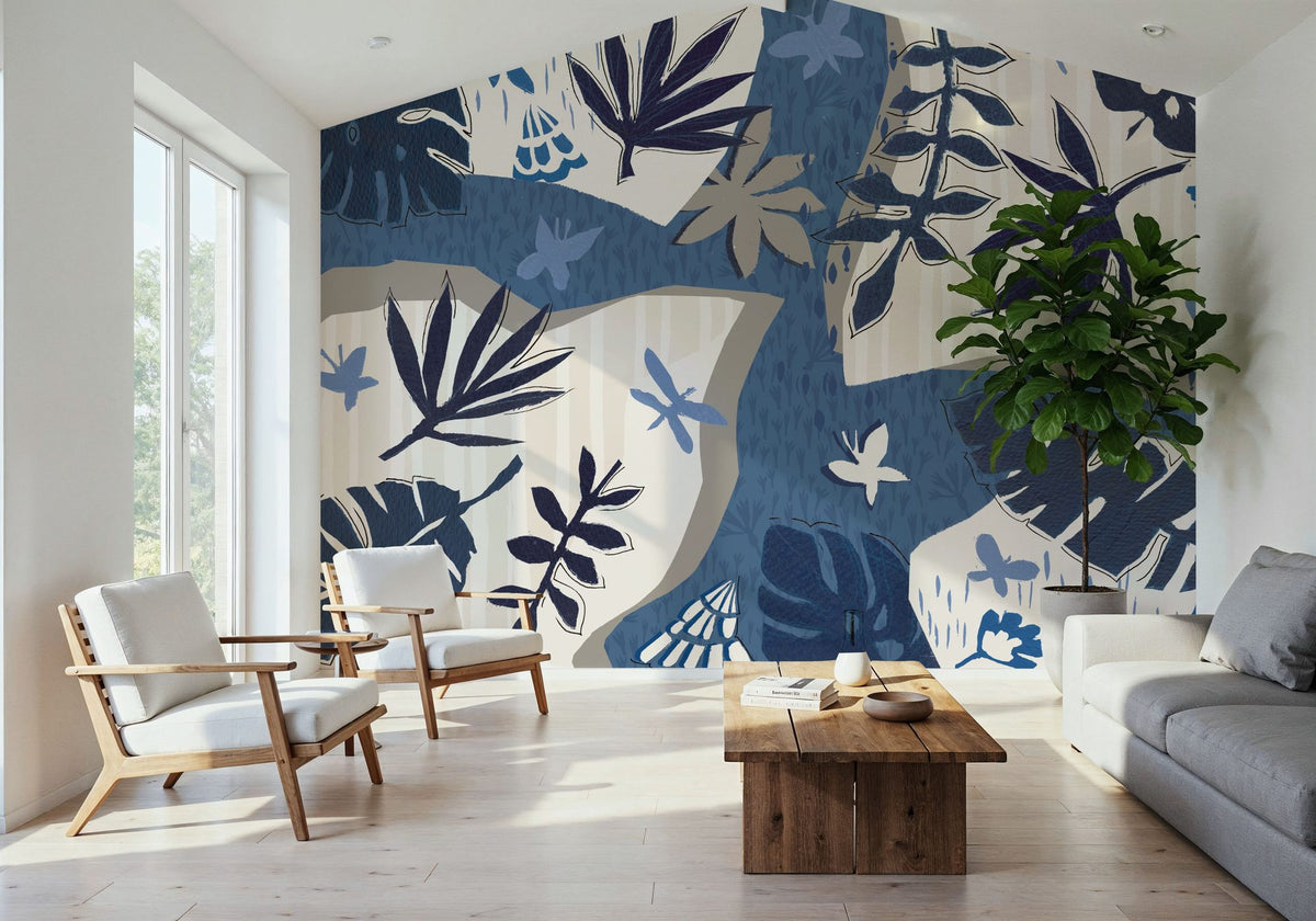 Desert Flair Blue River Mural Wallpaper - room preview 04