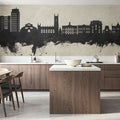 Oldham England Skyline Concrete Mural Wallpaper - room preview 04