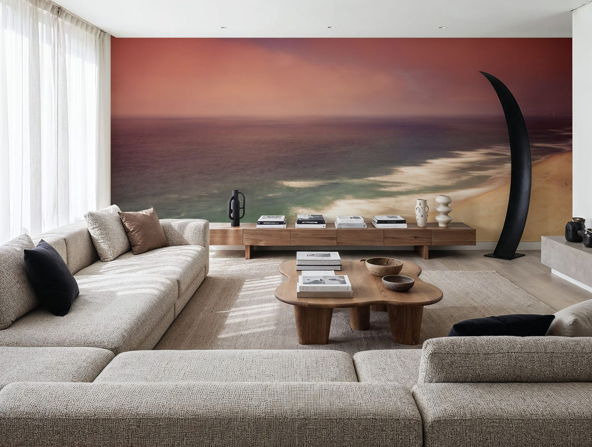 Crimson Coast Mural Wallpaper - room preview 04