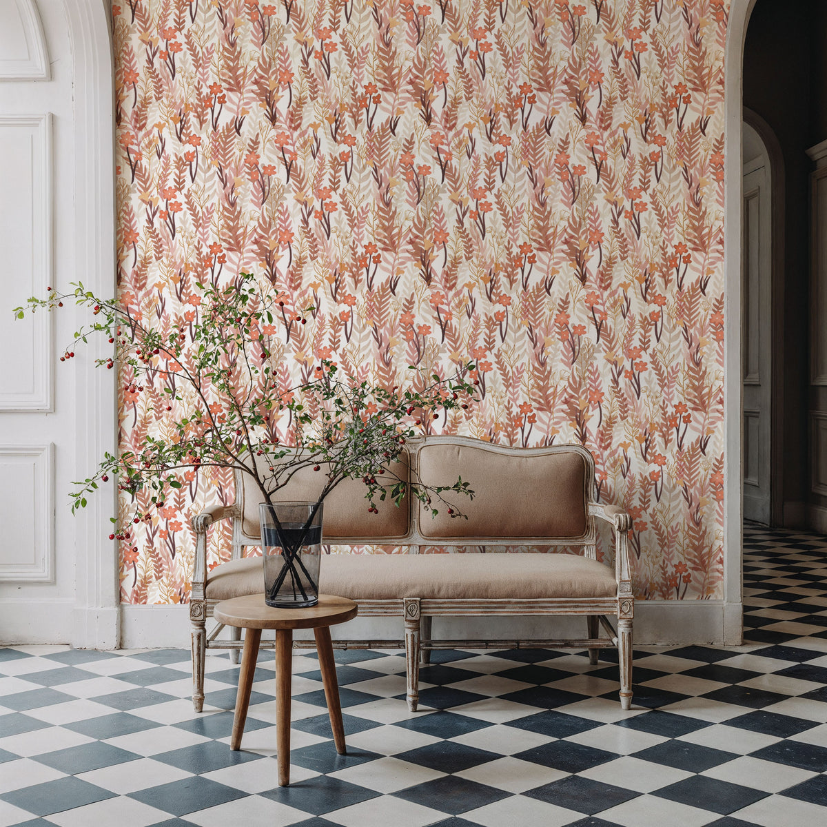 Fall Blooms Mural Wallpaper - room preview 04