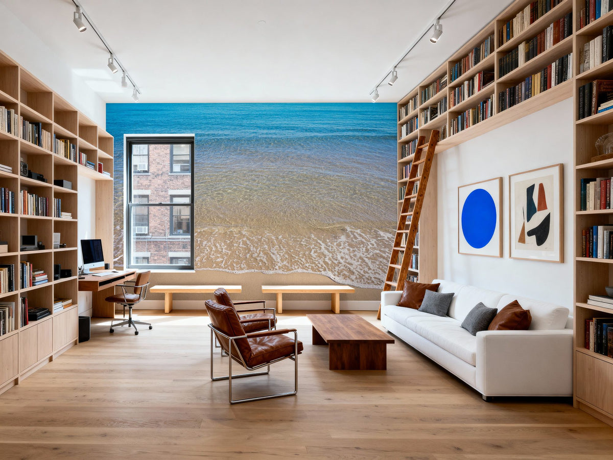 Shoreline Serenity Mural Wallpaper - room preview 04