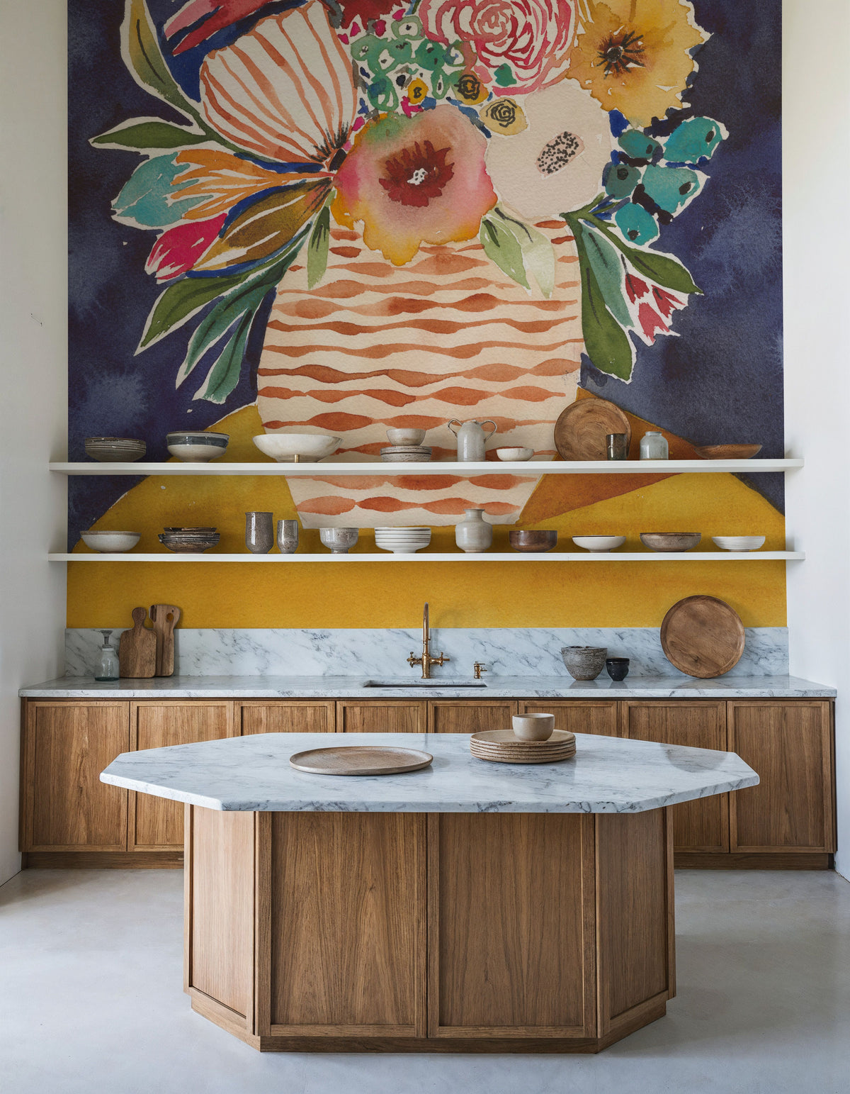 Best Friend Florals Mural Wallpaper - room preview 04