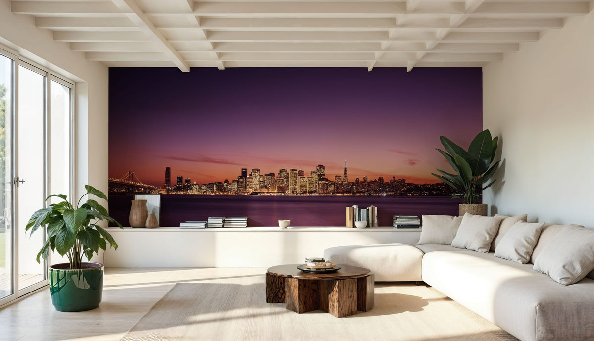 Metropolitan Twilight Mural Wallpaper - room preview 04