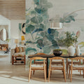 Eucalyptus I on Shiplap Mural Wallpaper - Light Tone - room preview 04