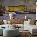 Lobster Fishing Harbour Mural Wallpaper - room preview 04