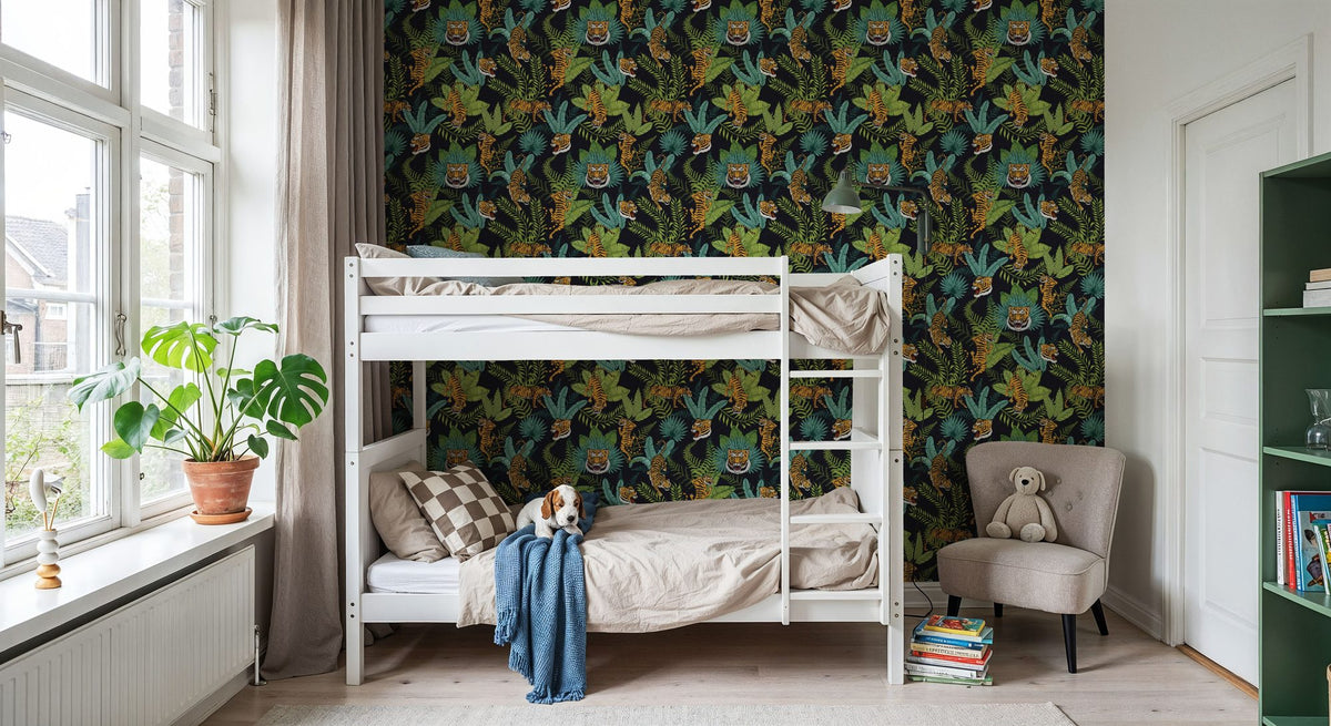 Jungle Roar Mural Wallpaper - room preview 04