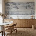 Verdant Horizon, Sea Wind Blue Mural Wallpaper - room preview 04