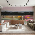 Magenta Meadows Mural Wallpaper - room preview 04