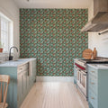 Nasturtium Verdure, Peachy Rose Mural Wallpaper - room preview 04