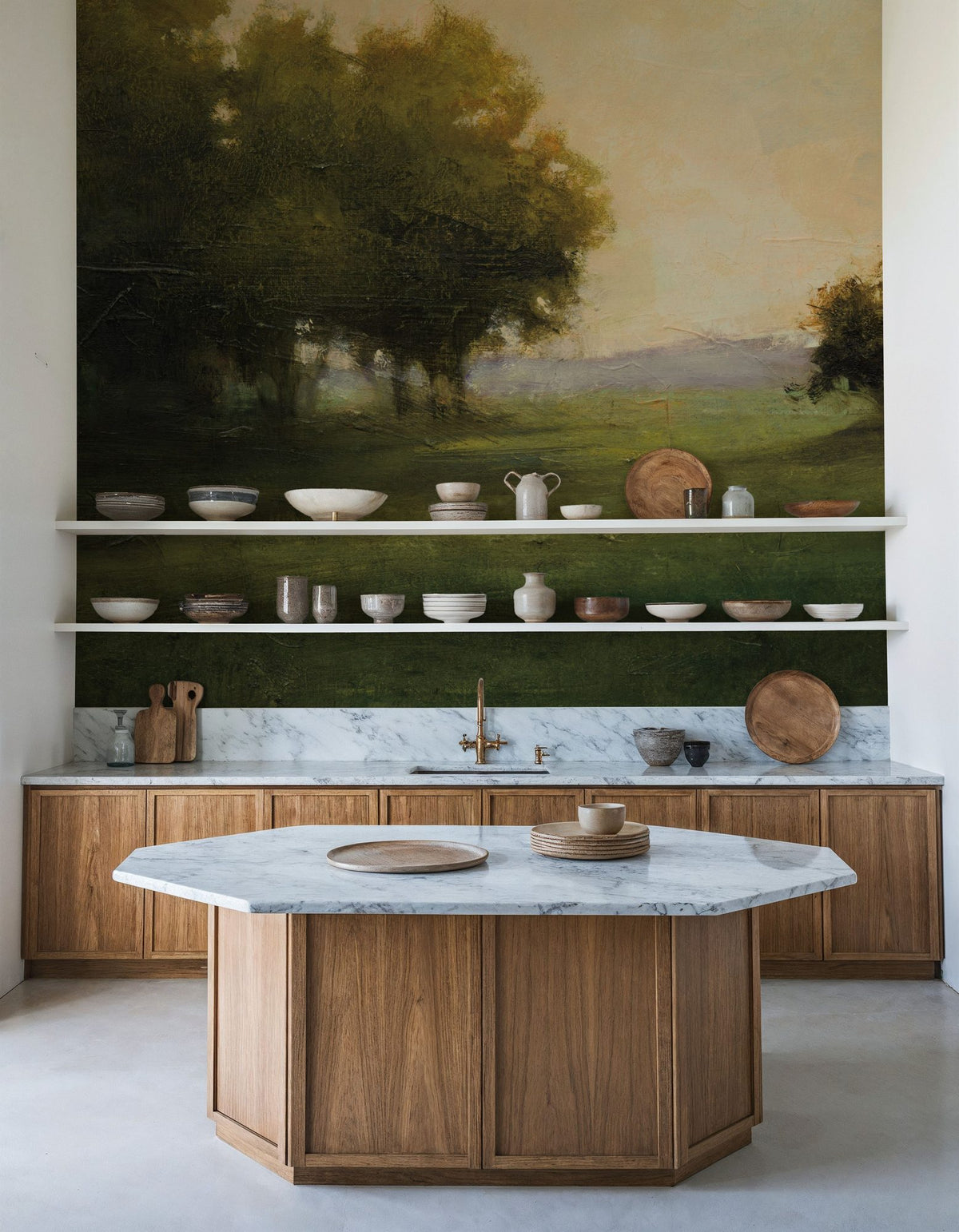 Morning Mountains Mural Wallpaper - room preview 04
