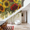 Gathering Sunflowers Mural Wallpaper - room preview 04